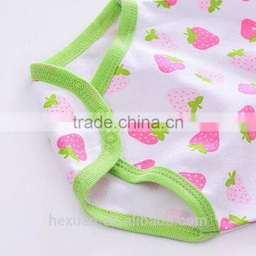 OEM Factory or 8 Groups Stocked Designs100% Cotton Summer Custom Printed 100% Cotton Baby Romper photo-3