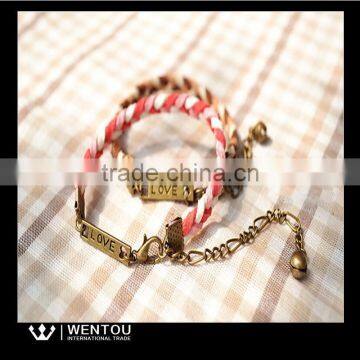 New Style Velvet Rope Lucky Braided Friendship Bracelet