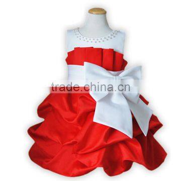 Walson Children Clothes New Model Pink With Blue Children Bridesmaid Dress Latest Children photo-5