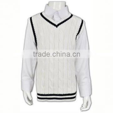 Warmer Cardigan Knit For Children School Uniform