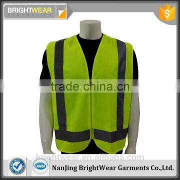 EN 20471hi vis generic tape zipper closure reflection vest