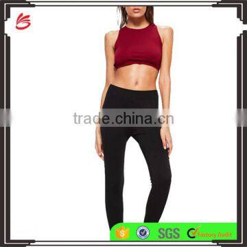 Wholesale Women's Yoga Sexy Sports Bra active lace up back fitness yoga running bra