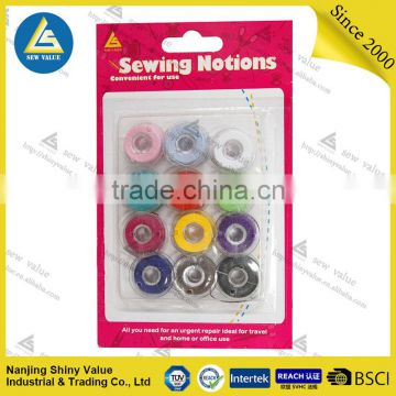 Spun 100% polyester assorted colors bobbin sewing thread