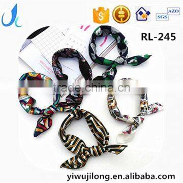 women digital print custom design silk scarf
