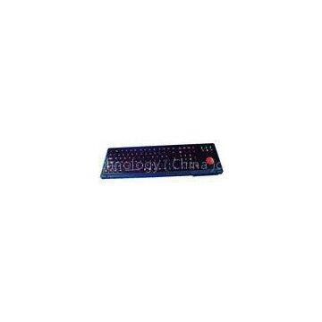 Turkish scrachproof illuminated ruggedized keyboard with numeric keypad , trackball