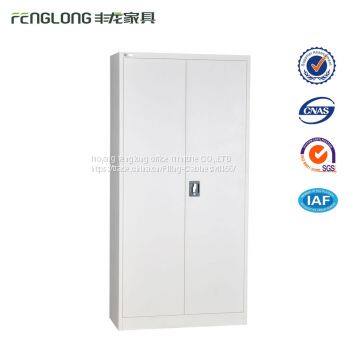 Steel office commercial furniture 2 swing door filing storage cabinet