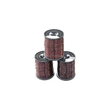Enamelled aluminum round wires