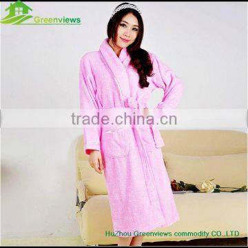 Cotton Custom Size Bathrobe Cotton Robes for Adults Terry Cotton Sleepwear photo-2