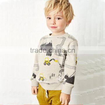 B40684A 2017 fashion long sleeve children boys fleece sweatshirts