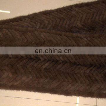 Fashion Knitted Real Mink Fur Scarf for Women's Clothing photo-3