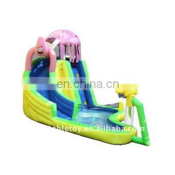 Mini Inflatable Splash Water Slide with Pool, Spray