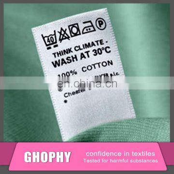 Colorful 100% Polyester Care Label Woven Label