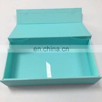 Luxury Cardboard Box Folding Gift With Green Ribbon With Magnet Close photo-5