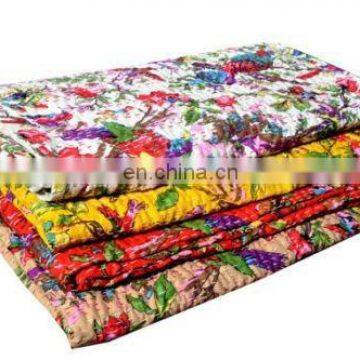 Old Antique Hand Sewn Kantha Bird Paradise Vintage Quilts wholesale lot