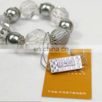 customized burning silver logo plastic seal tag