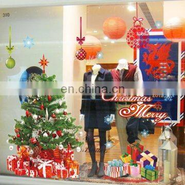 Dropshipping Christmas Stores Showcase Glass Removable Stickers Festival Wall Stickers Decoration, Size: 60 x 90cm