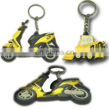 3D led soft pvc keychain