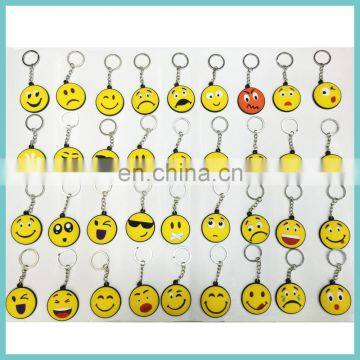 New Developed 36 Styles Soft PVC Emoji Keychains