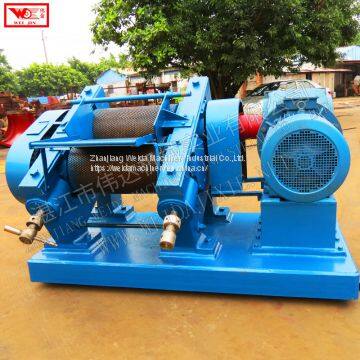 Crude rubber lump pressing sheet creper machine