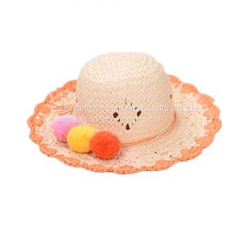 Children Kids Cute Handmade Paper Straw Hat