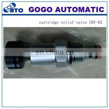 Cartridge relief valve CRV-02 Thread the overflow valve cartridge valve