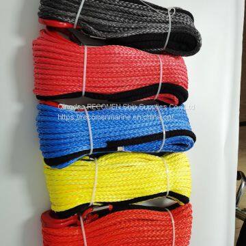 Recomen Braid Winch Rope Auto Synthetic Uhmwpe Rope for Towing Good Quality