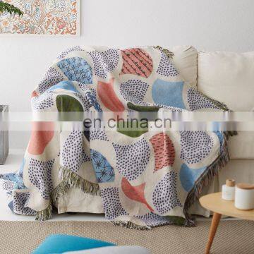 Amazon Hot Sale RAWHOUSE Low Moq Cotton Picnic Custom Woven Blanket With Tassel Use for Sofa Chair Cover photo-5