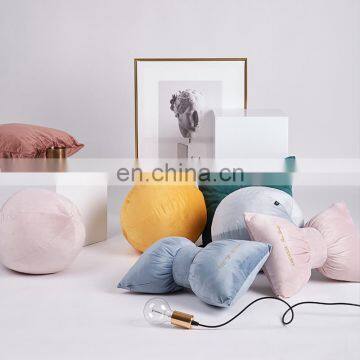 RAWHOUSE новые поступления, популярные на продажу бархатные шаровые подушки для украшения дома