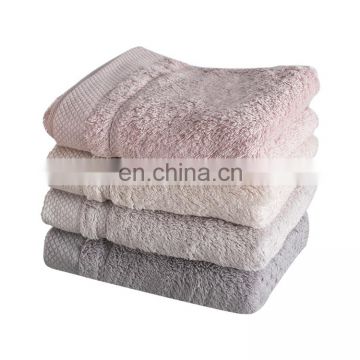 Wholesale plain style home using soft cotton face and bath plush microfiber towels