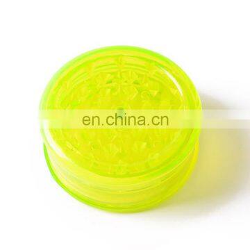 Wholesale 60mm3 Layer Acrylic Material Plastic Smoke Grinder photo-2