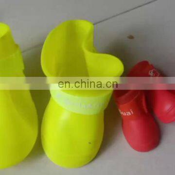 Candy Colors Pet Dog Water Shoes Soft Rubber Dog Rain Boots Shoes