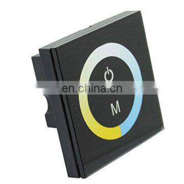 TM07 Brightness Adjust 12V LED Dimmer Touch Panel Controller For Double Color Strip Light