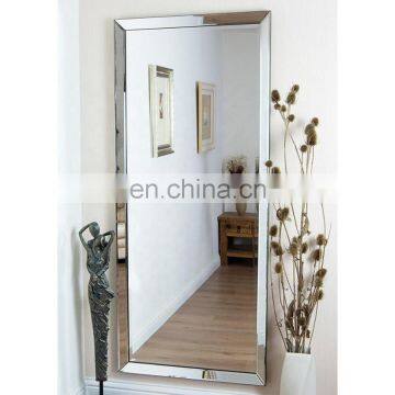 China Wholesale Beautiful Mirror Bordered Decorative Mirror Large Wall Mounted Mirror