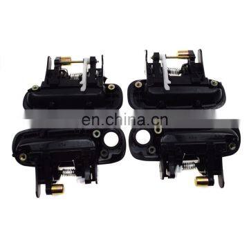 Set 8 Pcs Black Outside Inside Door Handles FOR Toyota Corolla 1998-2003