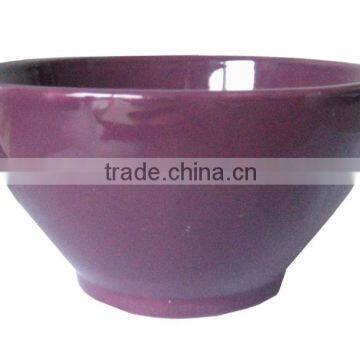 AB quality 5.4inch purple color glazed ceramic bowl