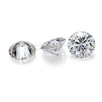 Wholesale High Quality 100 Pcs/bag 4 Mm Clear Round Cut DEF Color Moissanite Gems Diamonds Loose Gemstone