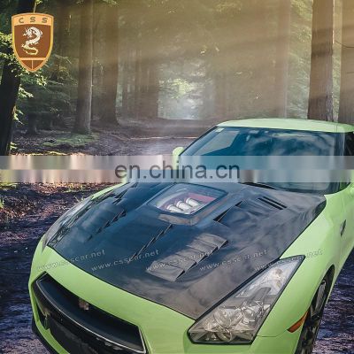 New Arrived Transparent Hood Body Kits Suitable For Nissan GTR R35 Bonnet