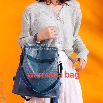 Girls Mini Leather School Bags Students Backpacks College Bag photo-2