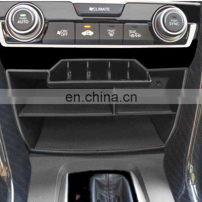 Interior Accessories Parts Silicone Armrest Rest Storage Box Center Control Console Organizer Tray For Honda Civic 2016-2021 photo-5