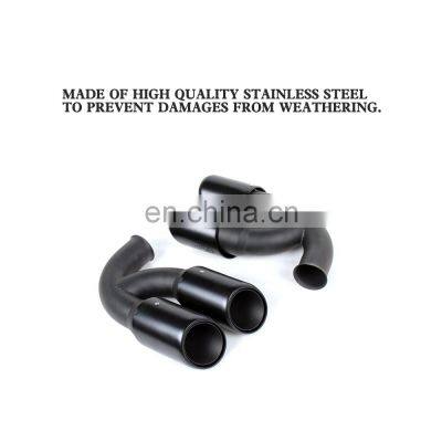 304 Steel Oval V8 Car Muffler Pipes for Porsche Cayenne 958 Turbo GTS Sport 11-14 photo-5