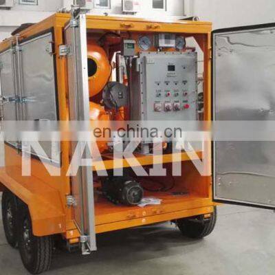 Mobile type transformer oil filtration machine