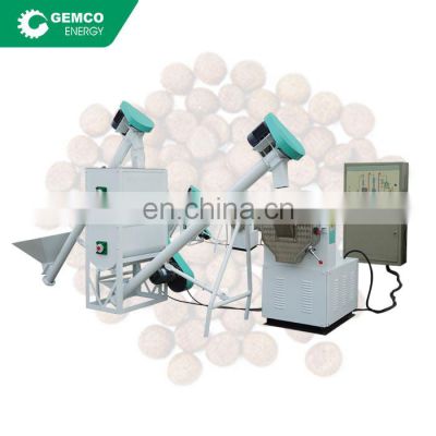 Gemco powder fish feed pellet making machine price floating