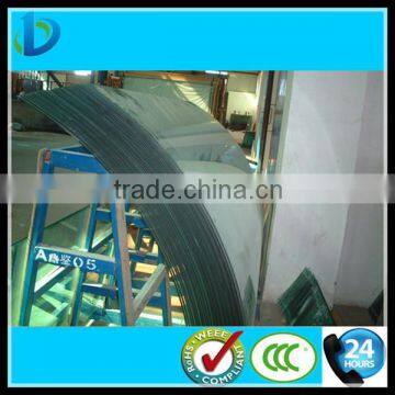 6mm tempered Bent glass factory