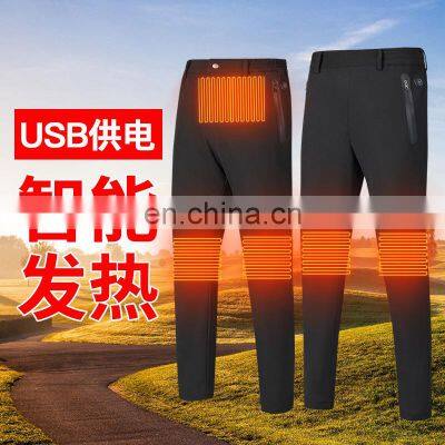 New Smart Constant Temperature Knee Pad Heating Pants Winter Lovers Plus Velvet Thickening Men and Women Heating Pants