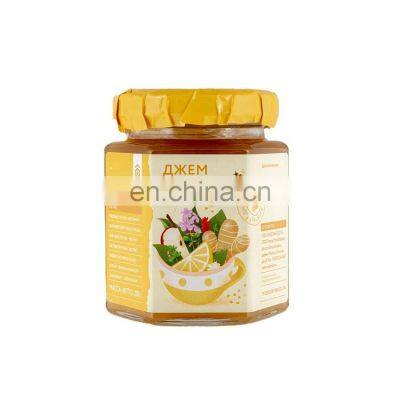 High quality invigorating lemon and natural ginger and honey granules jam confiture premium fruit jam