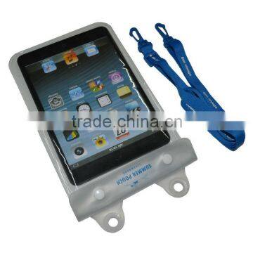 Best 2M Zipper PVC Transparent Clear Waterproof Bag For Ipad Mini