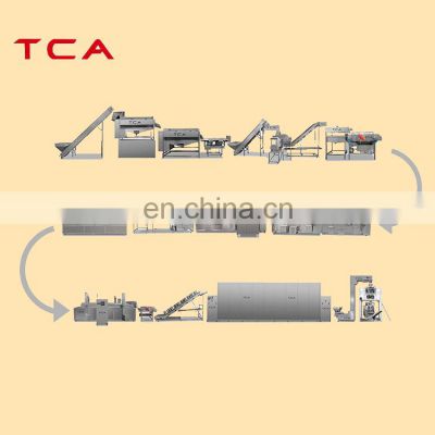 Made in china  300-1500KG/H  Fresh french fries processing machine