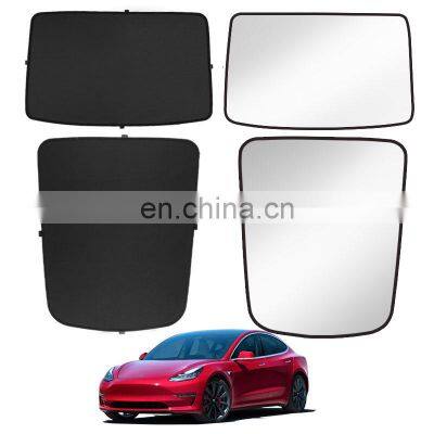 Glass Roof Sunshade Heat Insulation Car Curtain Sunroof For Tesla Model 3 2017-2019