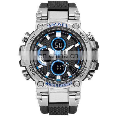 SMAEL 1803 Men Quartz Digital Sport Watches 12/24H Waterproof Luminous Resin Cheap Outdoor Guys Watch Custom Logo