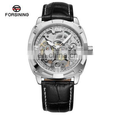 FORSINING 207-1 Men Automatic Mechanical Leather Watch High Quality Rolexwatches Automatic Watches Men